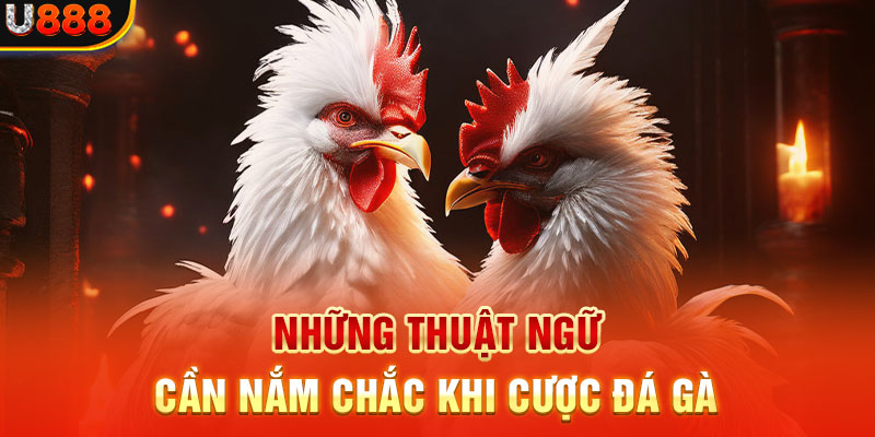 Những thuật ngữ cần nắm chắc khi cược đá gà 